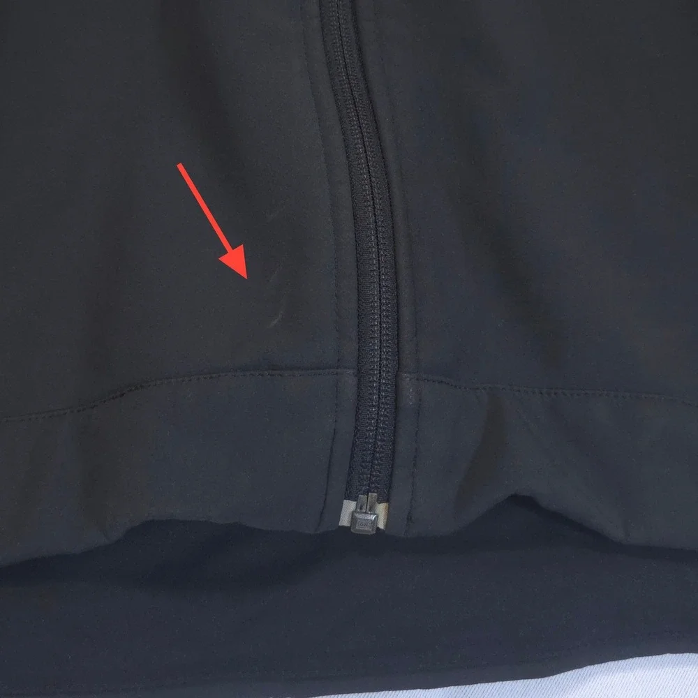The North Face Mens Apex Bionic Softshell Jacket L Black Windproof Fleece Lined